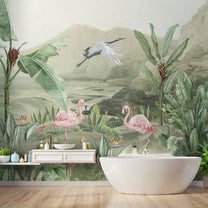 Tropical Jungle Themed Wallpaper, Customised 