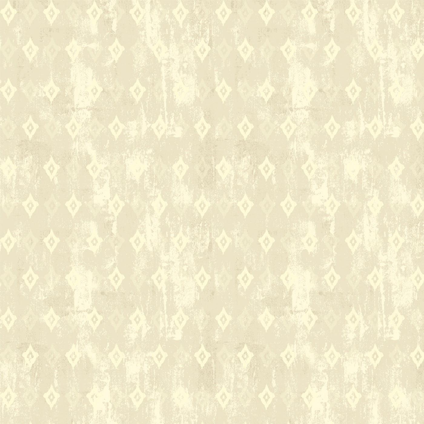 Beige Indian Ikkat Pattern Bedroom Wallpaper
