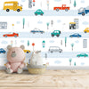 Kids Room Cars Theme Wallpaper