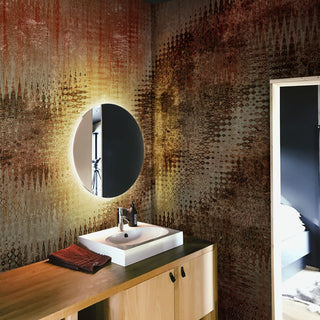 Industrial Look Ikat Pattern Fusion Design Wallpaper, Customised