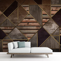 3D Abstract Pattern Using Geometric Blocks for Walls, Customised