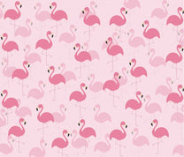 Pink Flamingo Motifs for kids room