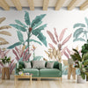 Pink & Green Tropical Trees Wallpaper