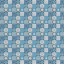 Moroccan Blue Ceramic Tiles Inspired Wall Paper for Homes