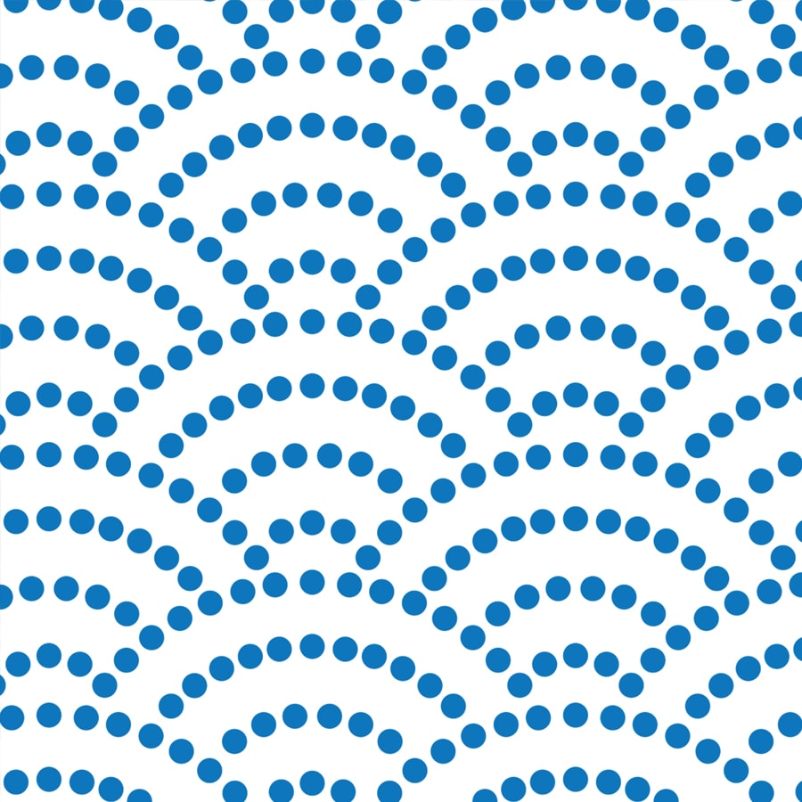 Premium Blue Wallpaper, Customised, Semi Circular Pattern
