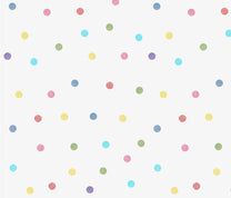Colourful Water Coloured Polka Dots for Kids Room