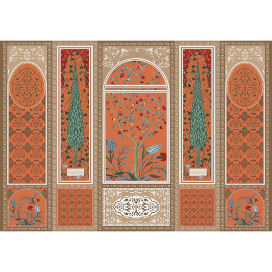 Shalimar - Mughal Inspired Colorful Wallpaper