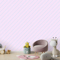 Pink and Blue Geometric Wallpaper for Kids Walls