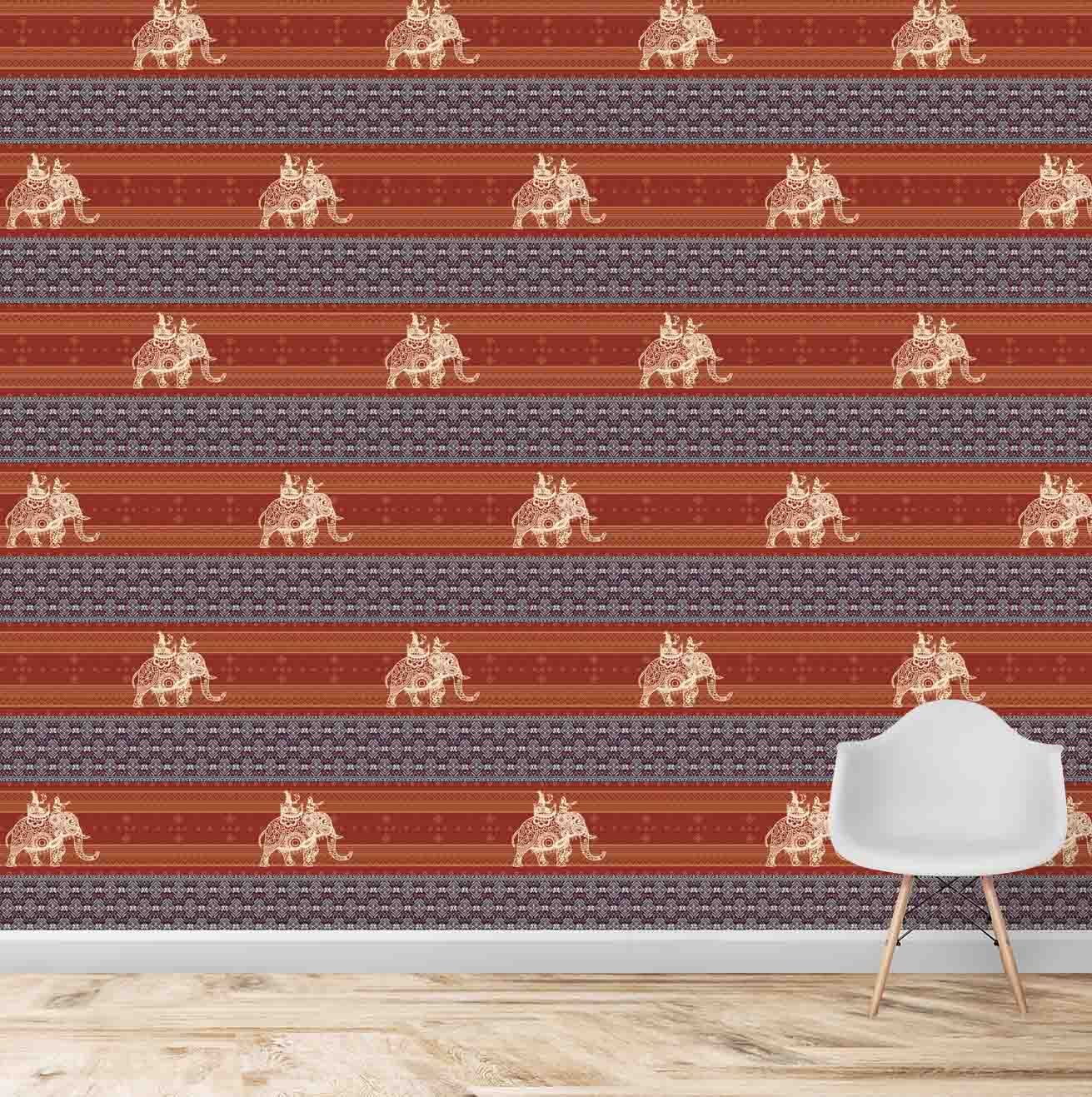 Customised Fabric Look Wallpaper