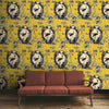 Luxury Yellow Floral Wallpaper