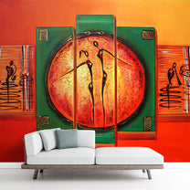 Beautiful Abstract Acrylic Artwork Theme Wallpaper, Customised