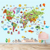 Niedliche Weltkarte-Hintergrundbilder für Kinderzimmer und Kinderzimmer
