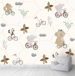 Cute Animal Small Children Room Wallpaper, Customised
