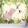 Elephant And Panda Jungle Theme For Kids Room, Customised