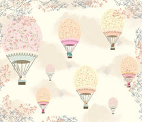 Trendy Balloon Theme Children Bedroom Wallpaper Design, Customised