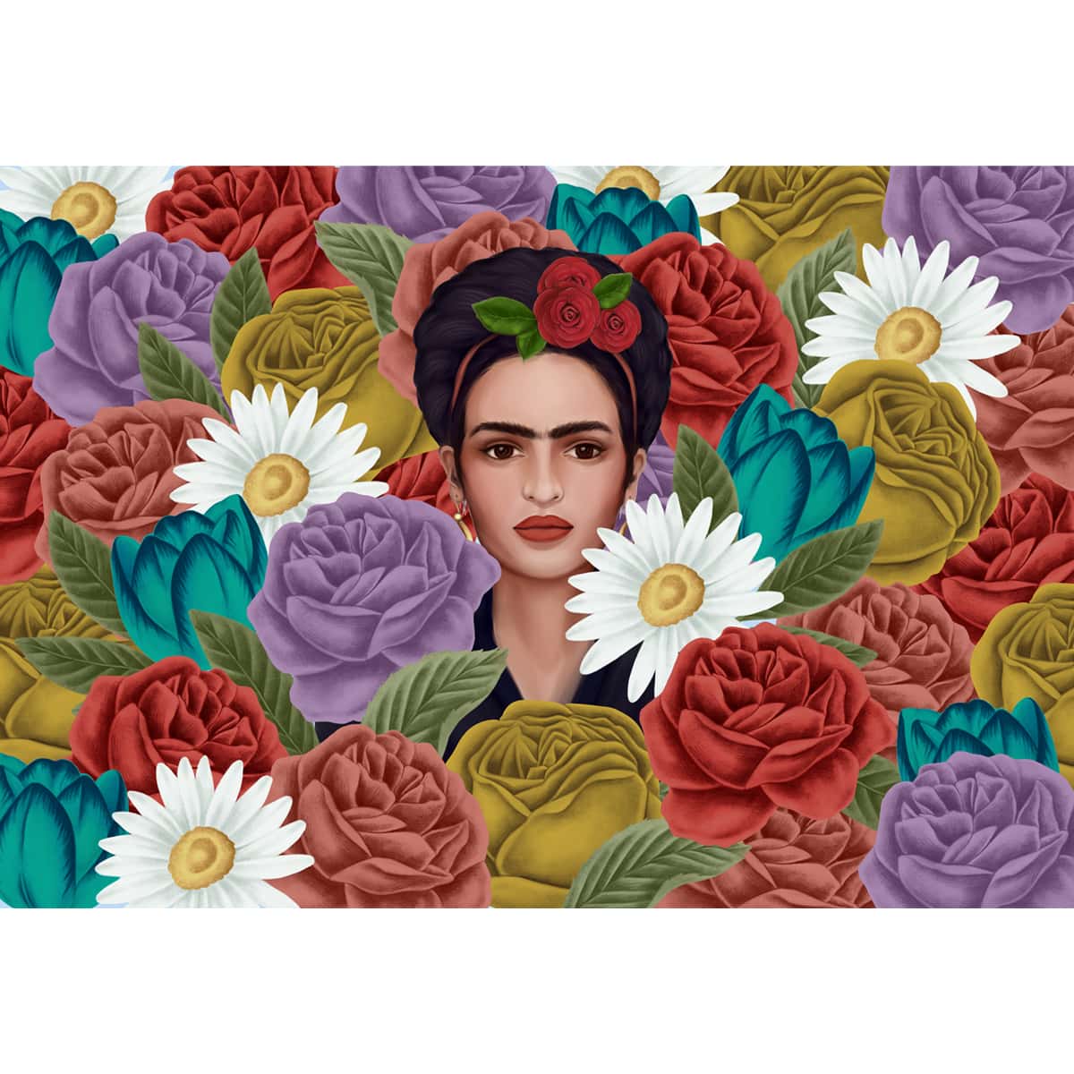 Frida Kahlo, Modern Room Wallpaper, Customised