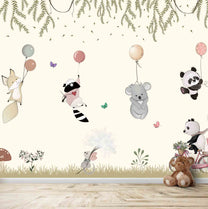 Flying Cute Animals Wallpaper for Kids