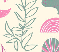 Pretty Sea Plants Theme Wallpaper for Young Kids Rooms