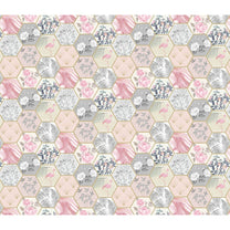 Floral & Geometric Fusion, Customised Wallpaper for Walls