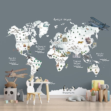 World travel map wallpaper high definition on quality paper 13x19 Paper  Print - Art & Paintings posters in India - Buy art, film, design, movie,  music, nature and educational paintings/wallpapers at Flipkart.com