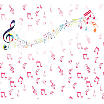 Colourful Musical Notes, Wallpaper Theme for Kids Room