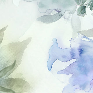 Water Colors Look Floral Wallpaper