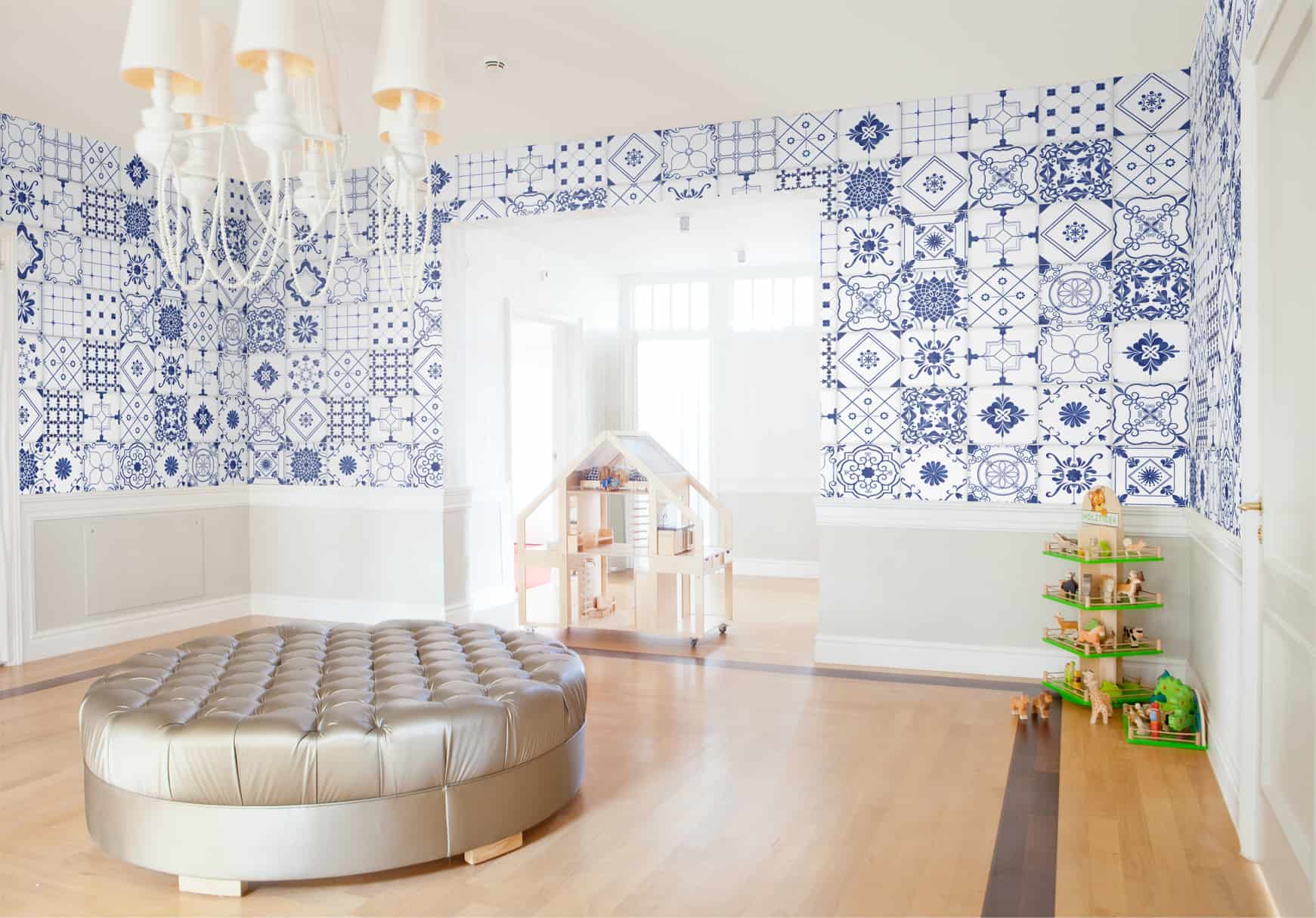 Moroccan Beauty, Blue & White Tiles Wallpaper | lifencolors – Life n Colors