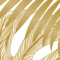 Tropical Elegance in Gold, Wallpapers for Walls