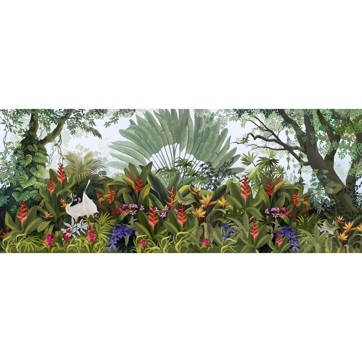 Island Breeze, Tropical Wallpaper for Rooms, Customised