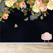 Large Hanging Floral Wallpaper for Bedroom Walls