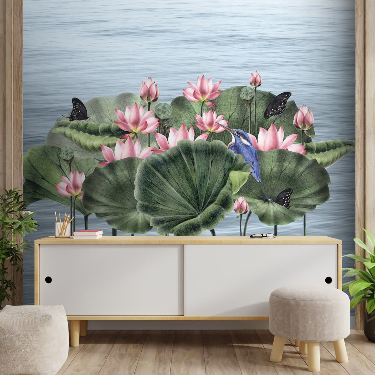 Padma, A Beautiful Lotuses Wallpaper for Walls