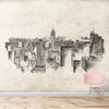 Papier peint croquis du paysage de la ville de New York pour murs