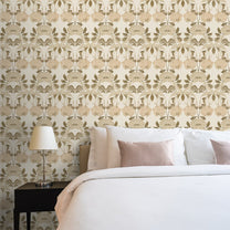 Seamless Beige Damask Repeat Pattern, Wallpaper for Bedrooms