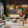 Frida Kahlo, moderne Raumtapete, individuell gestaltet