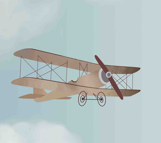Personalised Gliders & Planed Themed Wallpaper for Kids Room, Customised