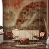Industrie-Look-Ikat-Muster-Fusion-Design-Tapete, individuell gestaltet