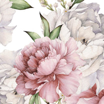 Big Flowers with Watercolor Effect, Customised Wall Mural for Rooms