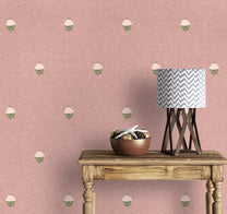 Rani, Indian Floral Pattern Wallpaper, Pink
