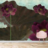 Papier peint lotus personnalisé pour murs