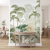 Kaira, Nature Theme Wallpaper for Rooms, Green, Customised