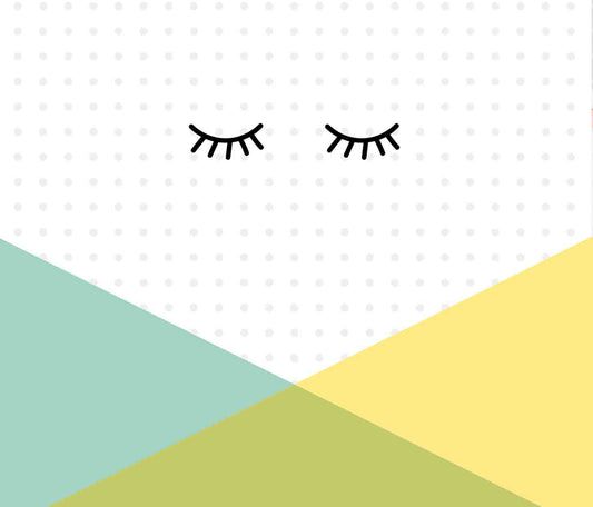 Sleepy Eyes, Geometric, Polka Dots Cute design wallpapers for kids room