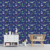 Cute Forest Road Repeat Pattern Wallpaper for Kids Room