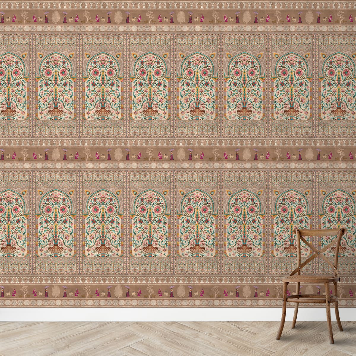 Gitanjali, Indian Luxury Design Wallpaper, Customised