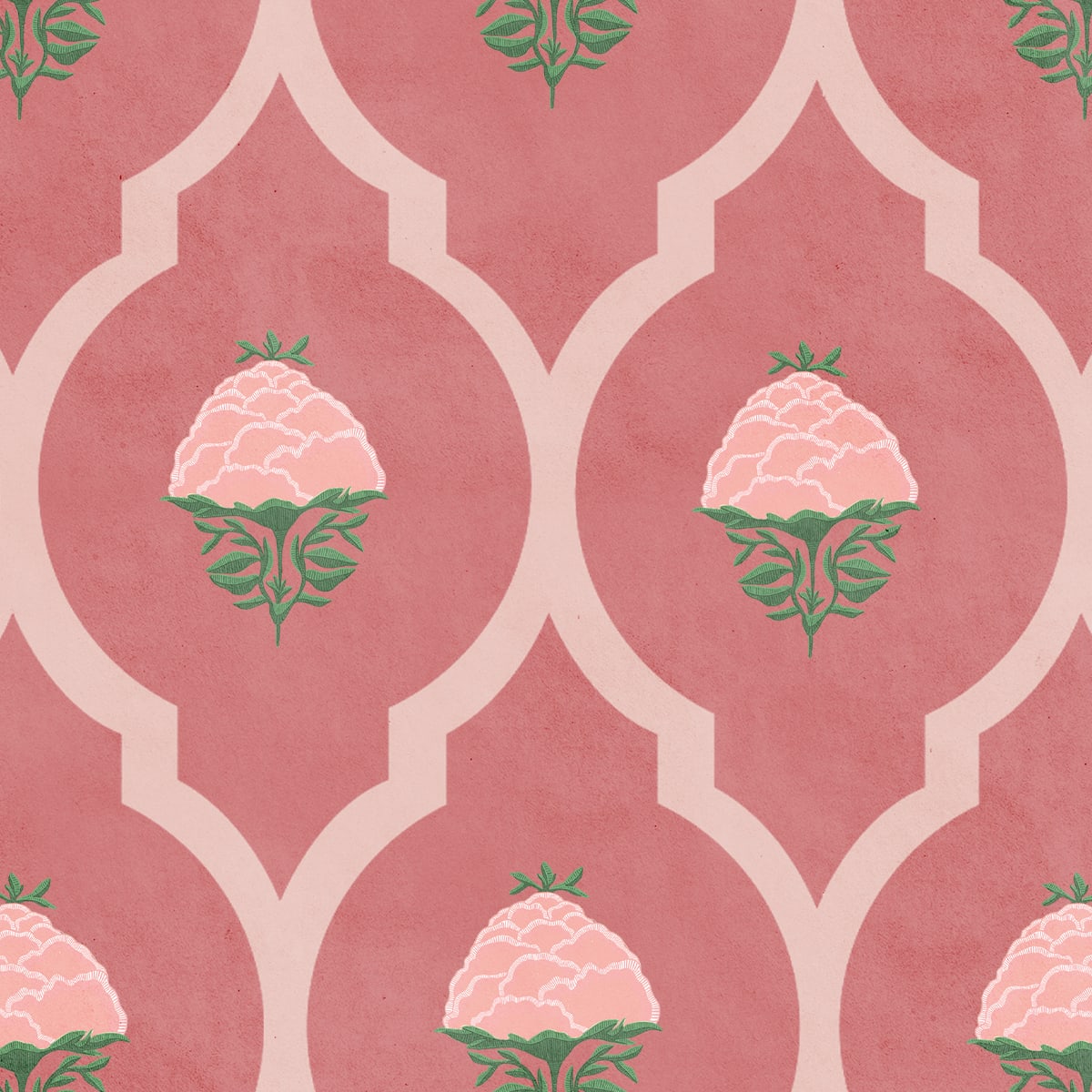 Pink Blossom, Floral Room Wallpaper