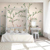 Chinoiserie Pattern Wallpaper, Birds and Branches, Customised