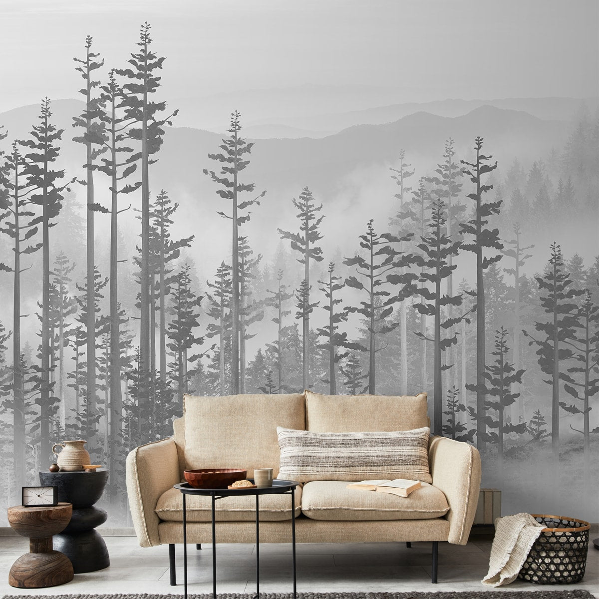 Manali, Misty Mountain Forest Wallpaper