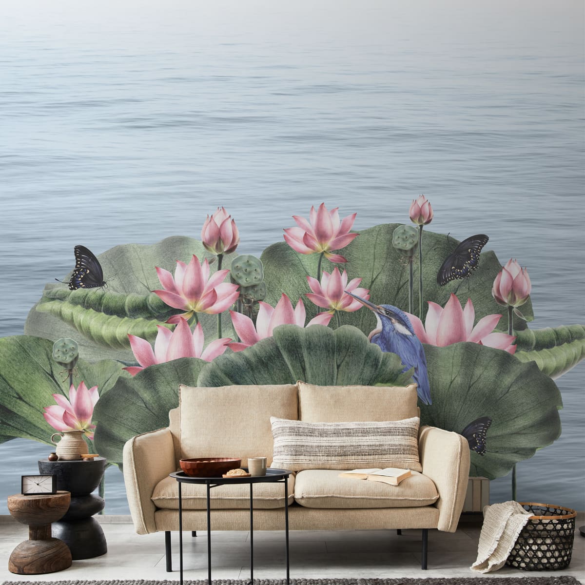 Padma, A Beautiful Lotuses Wallpaper for Walls