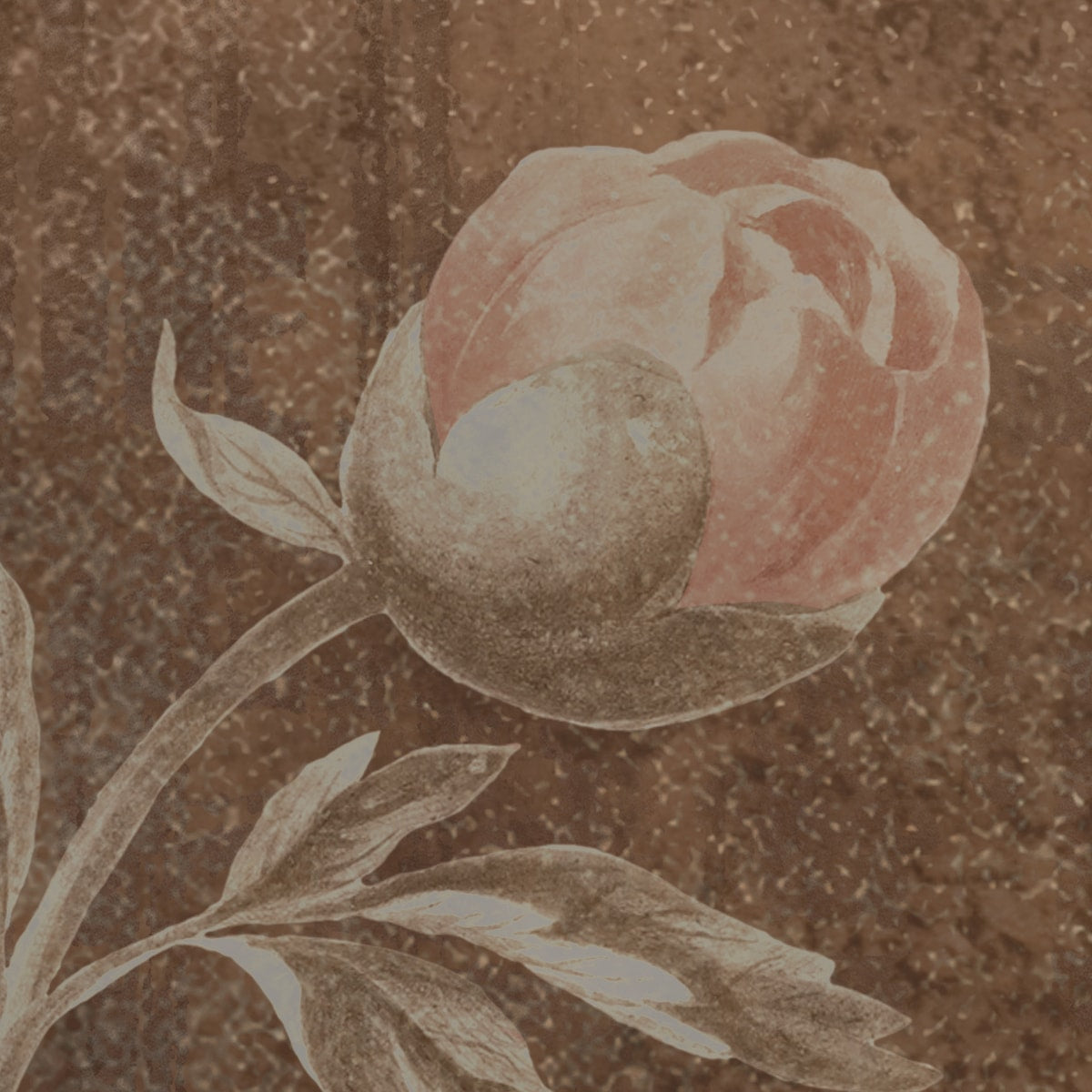 Dusky Charm, Rustic Floral Theme Wallpaper, Customised
