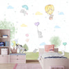 Adorables lapins et éléphants, papier peint pour chambre d'enfant