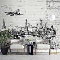 Pen Sketch Wallpaper, City Look Design, Customised
